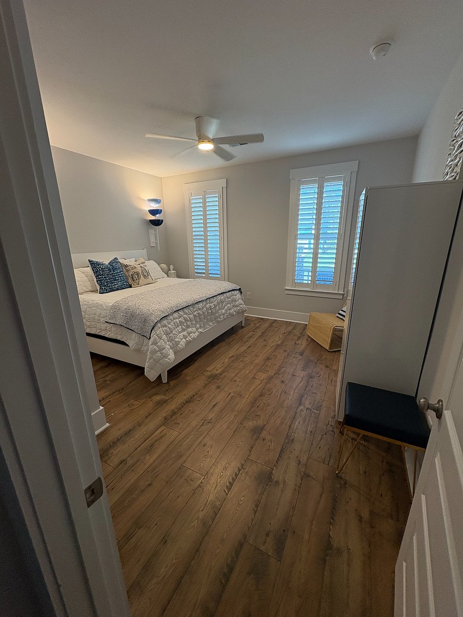 Wide view of renter's private bedroom.