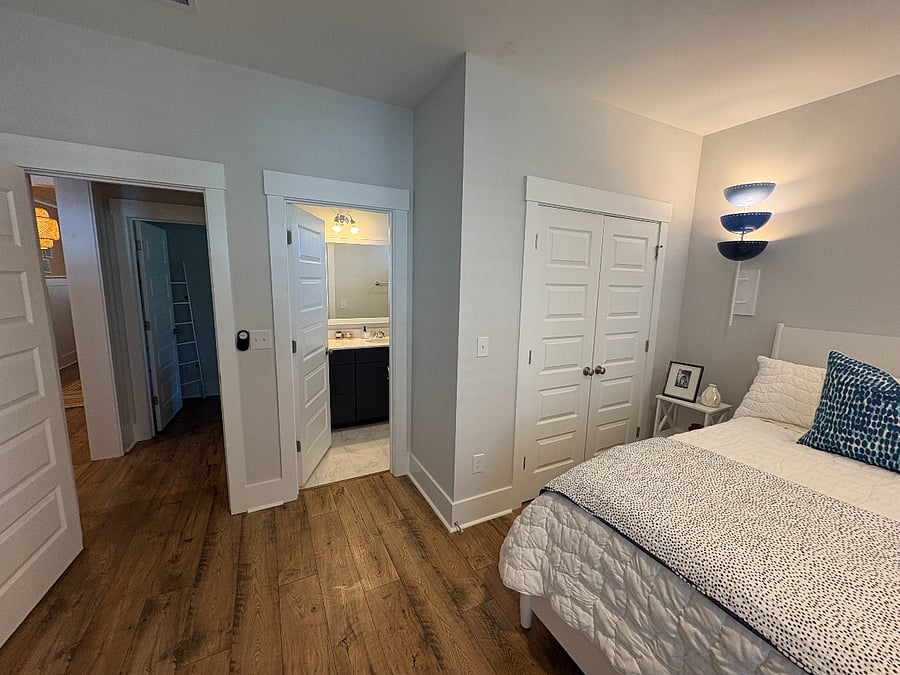 Private bathroom connected to bedroom.