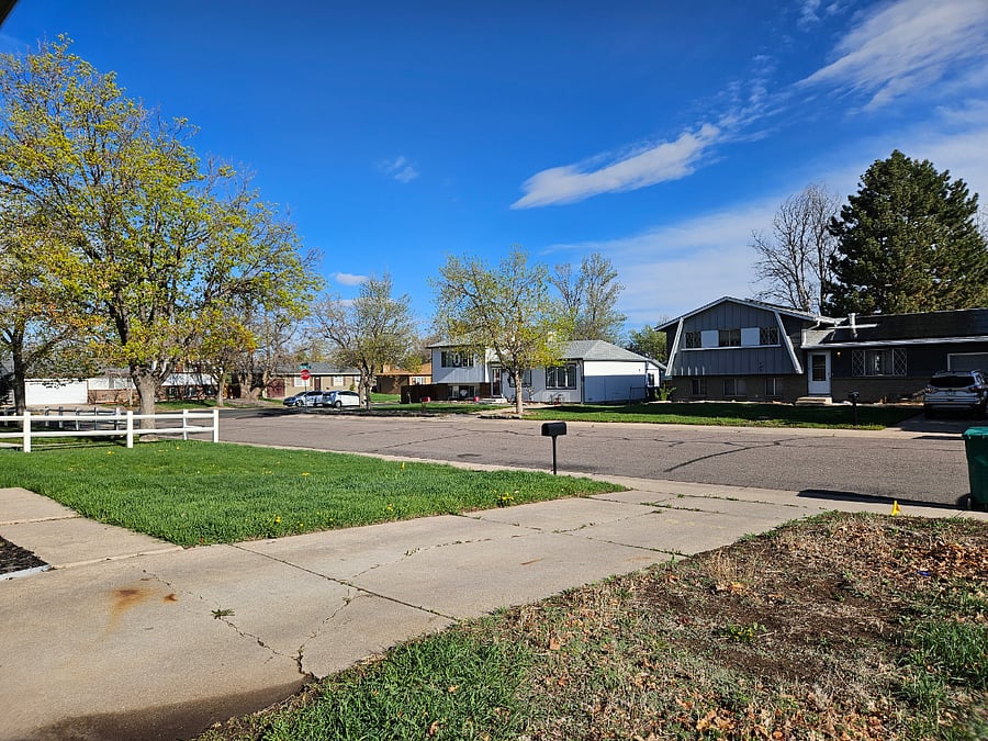 Huge front yard with friendly neighbors all around! 