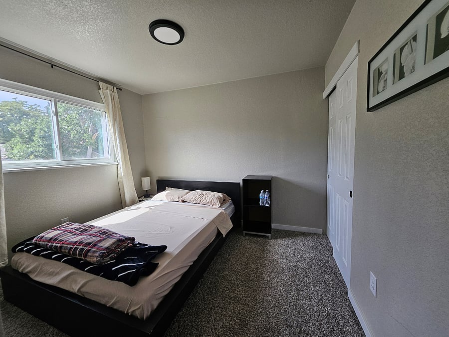 Smaller bedroom with queen size bed available starting December 23