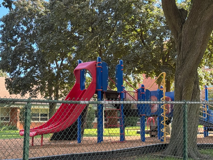 Large school playground