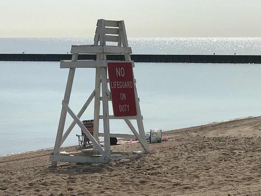 Lifeguards are on duty from Memorial Day through Labor Day.