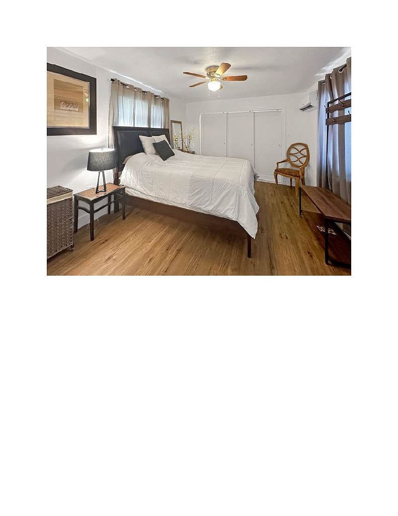 Spacious bedroom/closet area