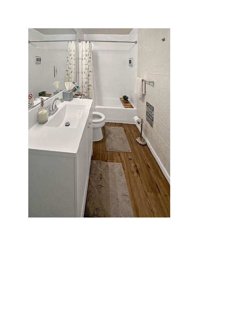 Bathroom shower area