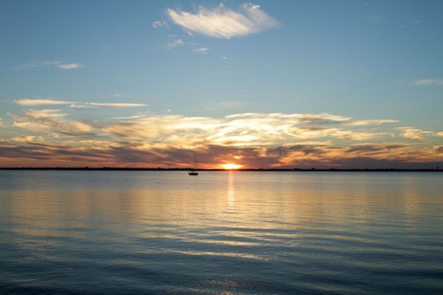 Sunset at local beach