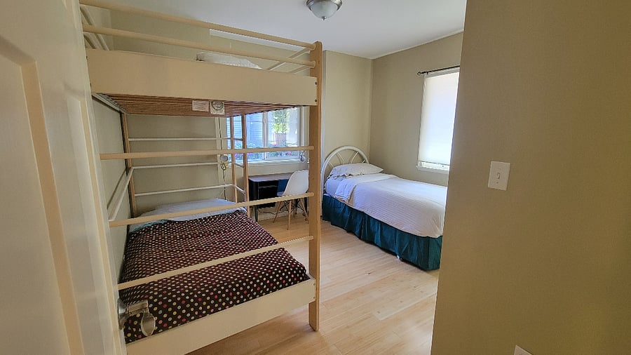 First Bedroom. Currently has 2 single beds