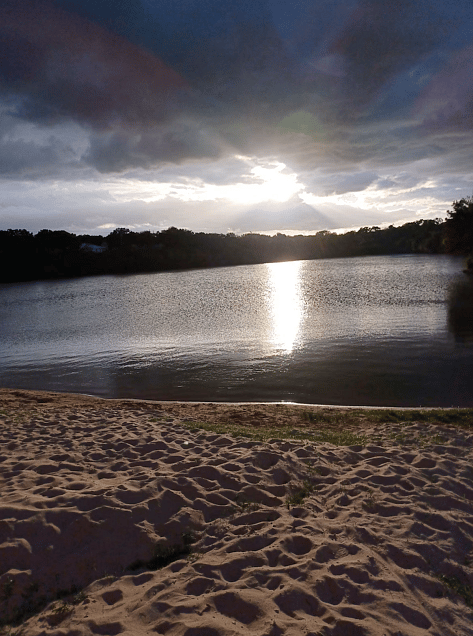Lake five minutes from house