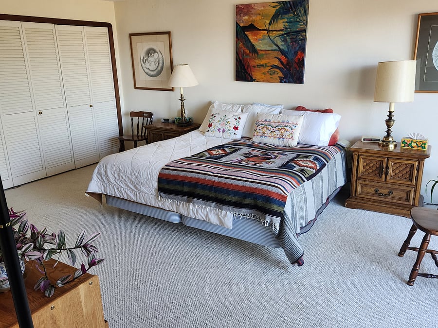 Master Bedroom w Eastern King Bed