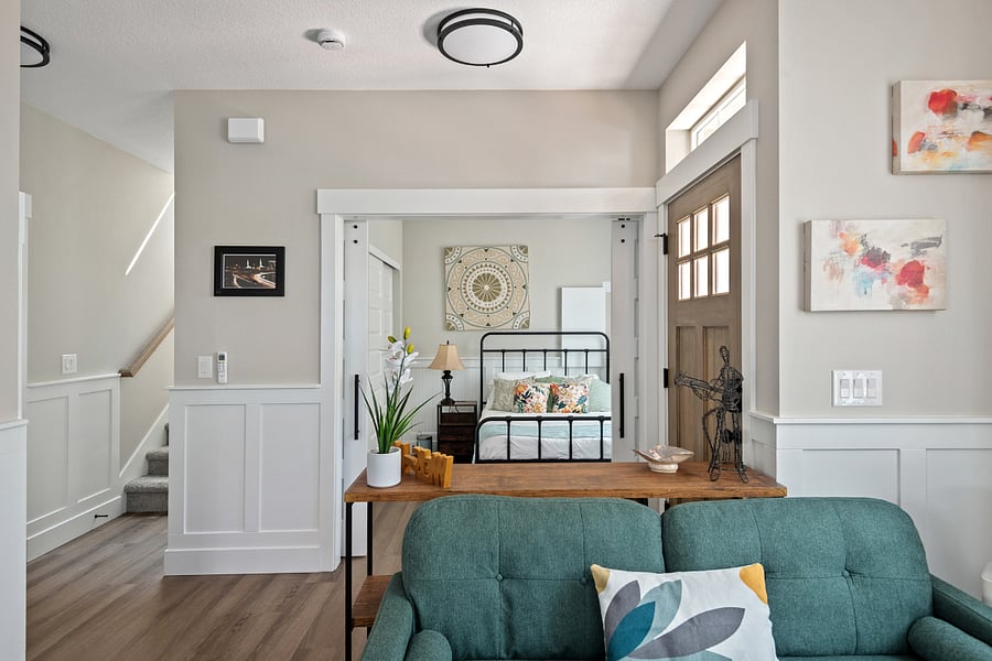 Living area and ground floor bedroom