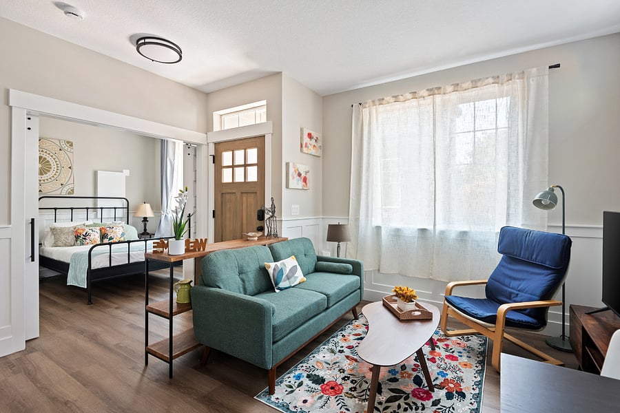 Living area and ground floor bedroom