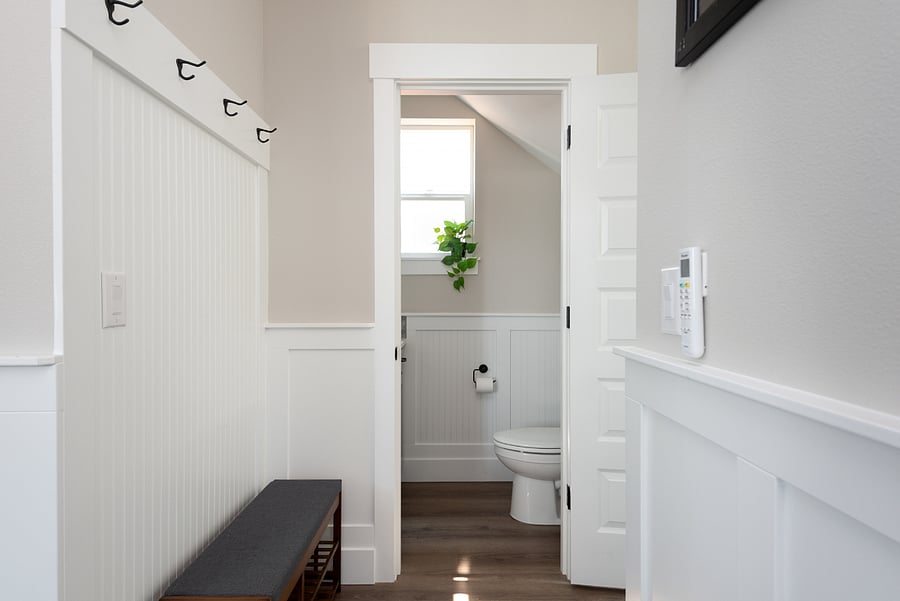 Ground floor half bathroom