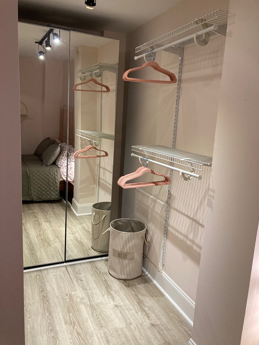 Wardrobe and shelving