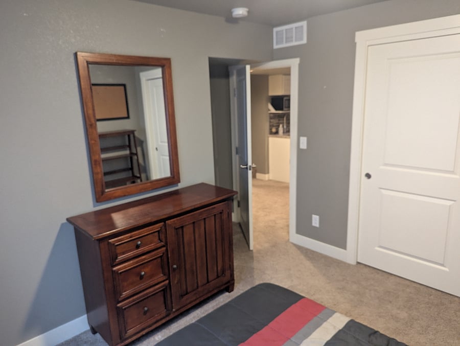 Small dresser and mirror