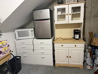 Newly Added Bonus Kitchenette! Enjoy quick, convenient access for everything from late-night meals to your morning coffee!
