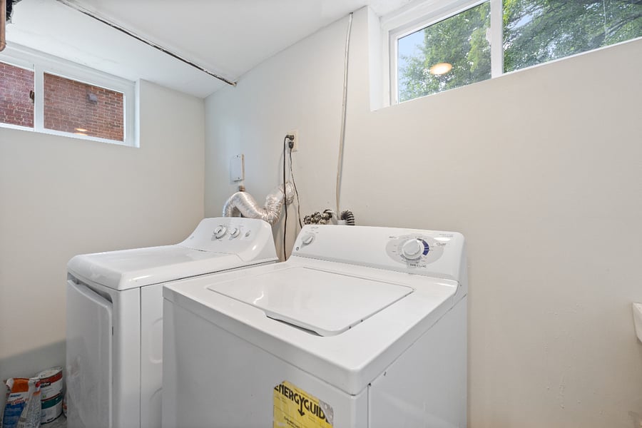 basement washer/dryer units