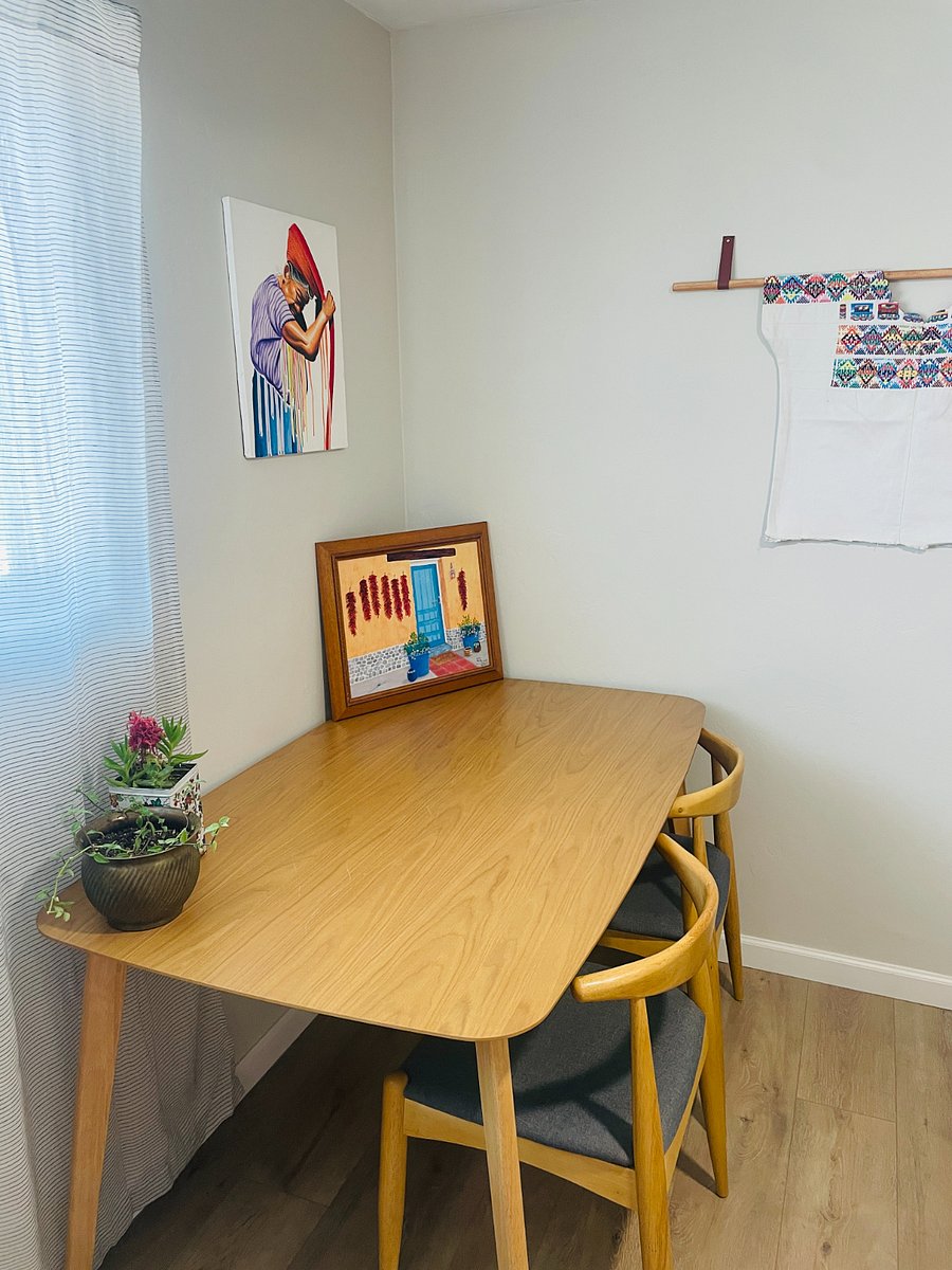 Spacious desk in private home office--this office connects to your bedroom!