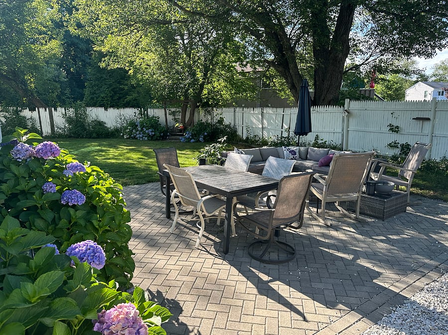 Backyard patio