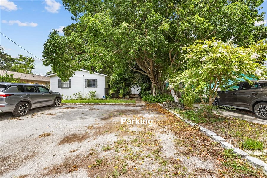 Up to 2 driveway parking spaces