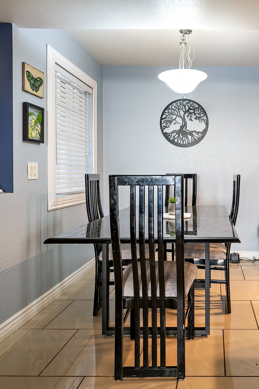 Open dining room