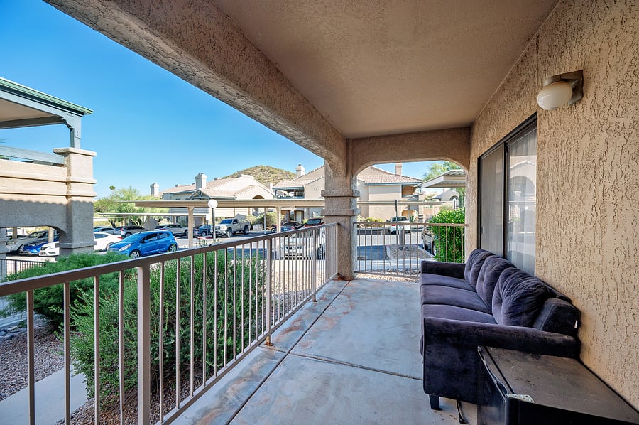 Gated porch