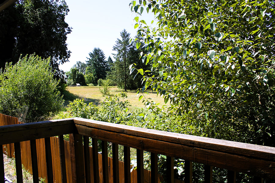 View from the upstairs balcony