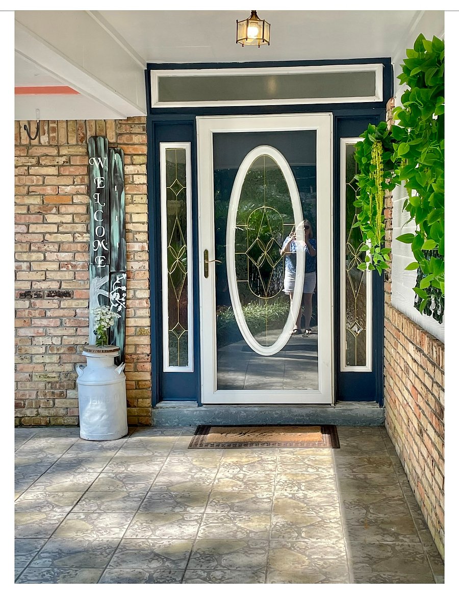 Front door to home and guest entrance