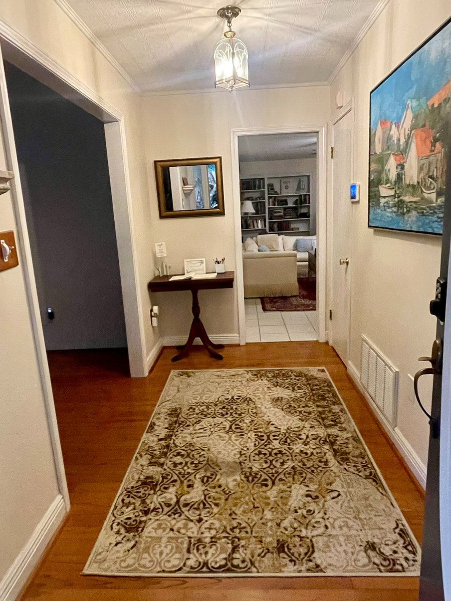 Welcome table in foyer