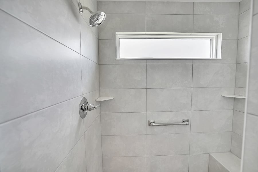 Master tiled shower