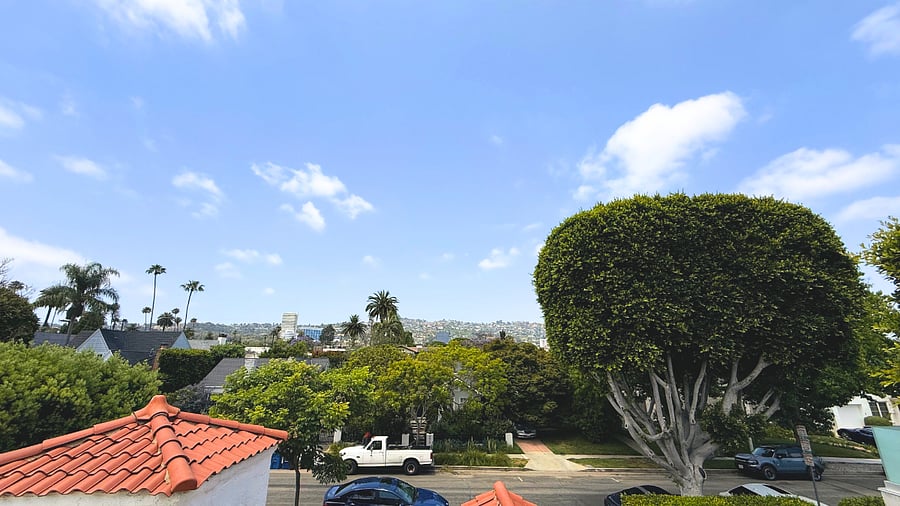 View from the private balcony