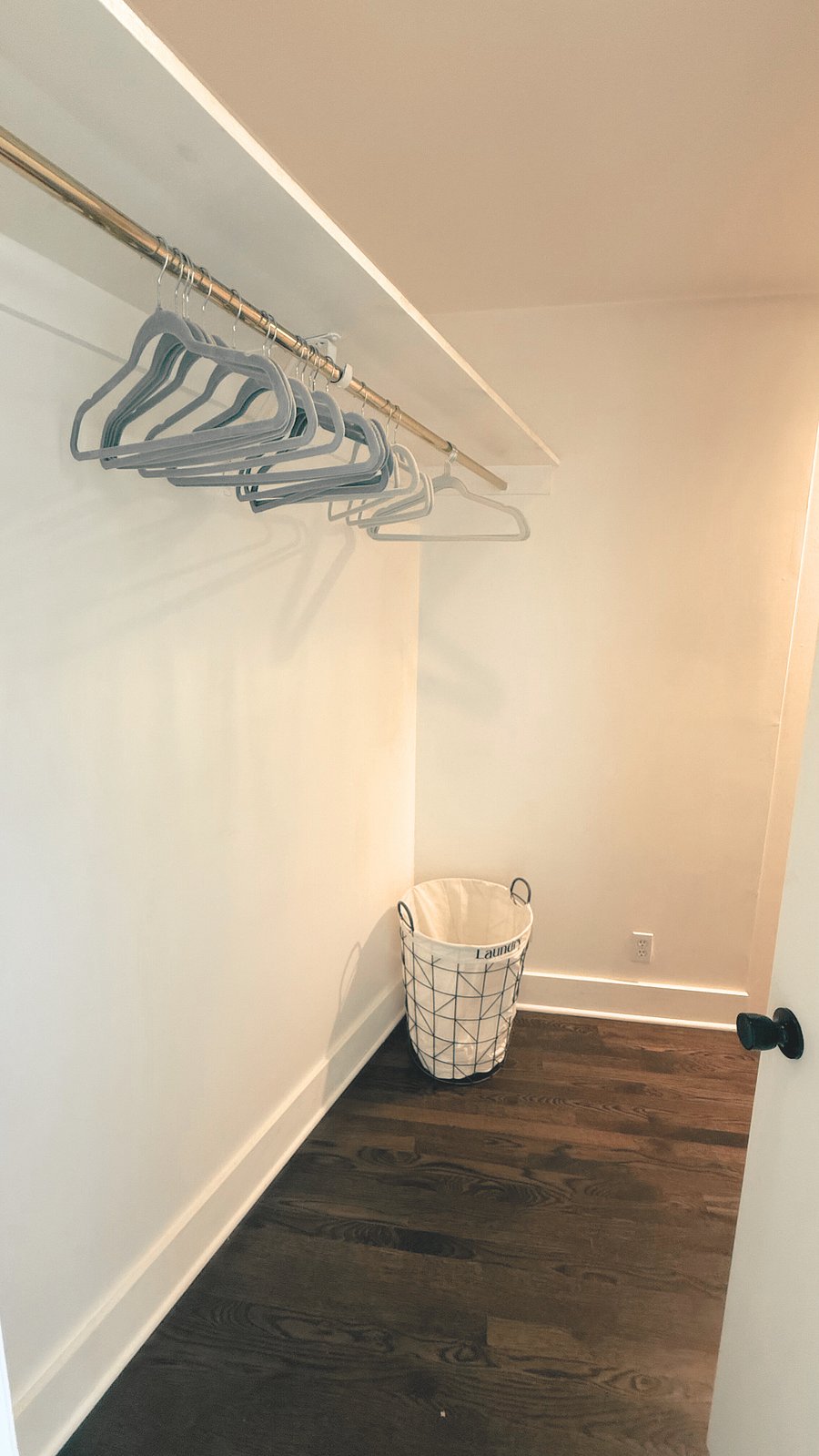 Walk-in closet with ample storage