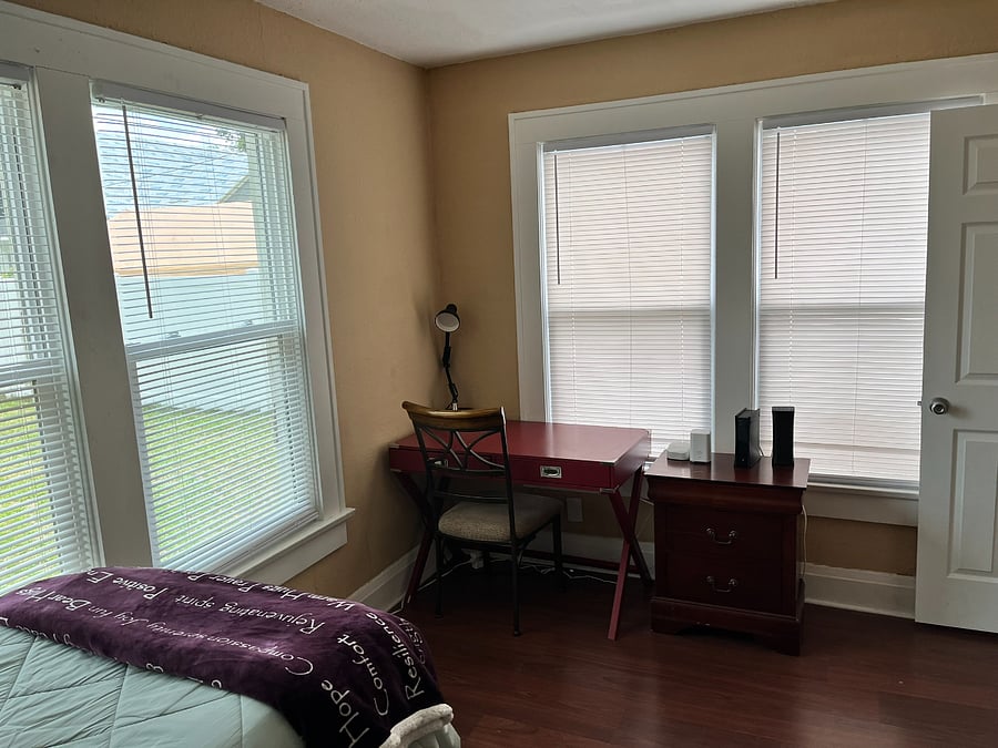 Bedroom #4- single with desk and bathroom / different view