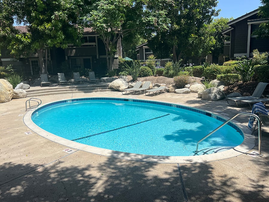 Large pool, there is also a hot tub not pictured