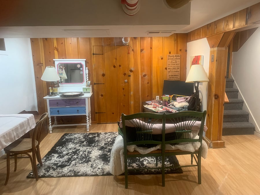 TV and dining area