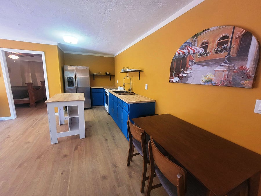 Dining/Kitchen from the front door.