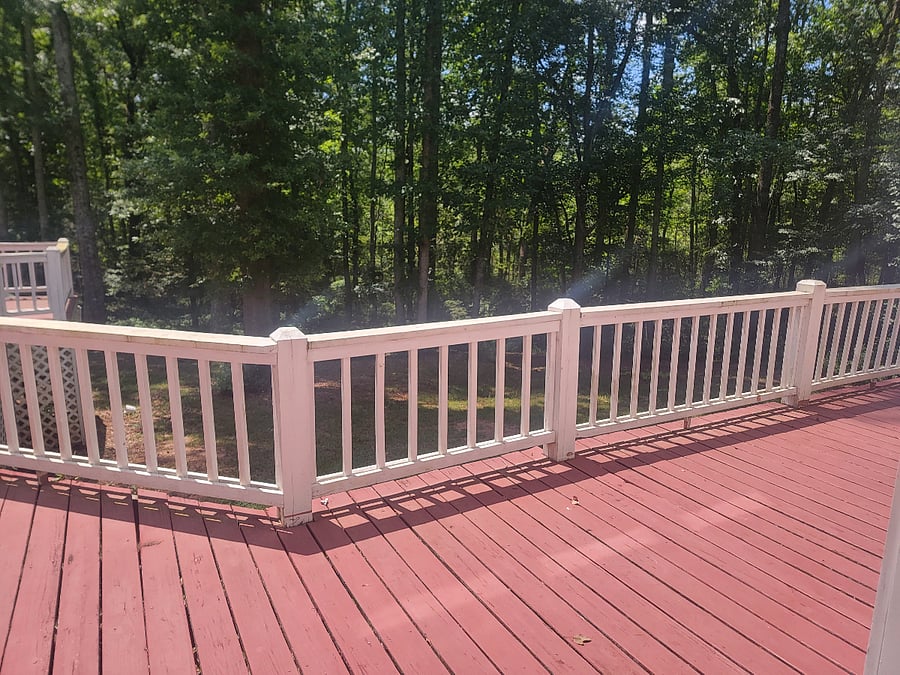 Back deck off of the French Doors