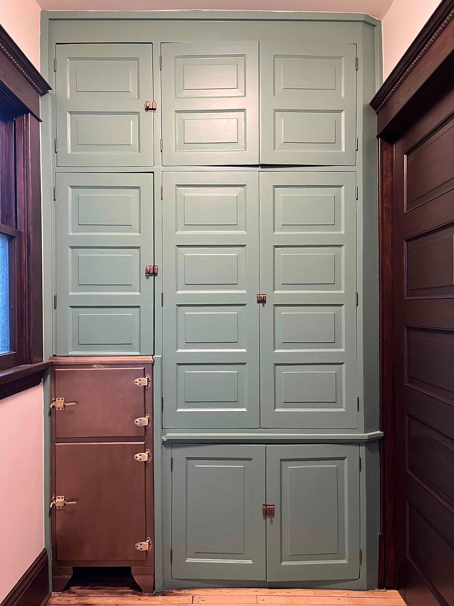 Lots of storage space in mudroom at the back door.