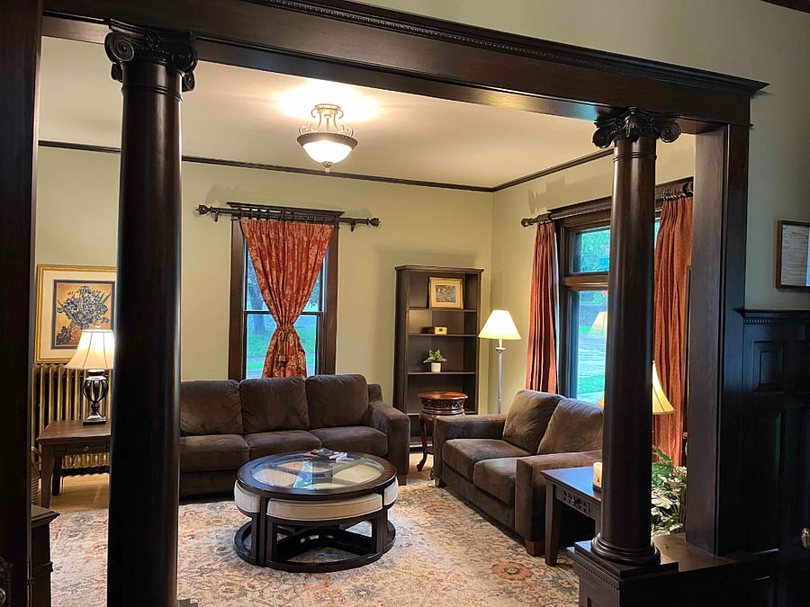 Living room, viewed from the south