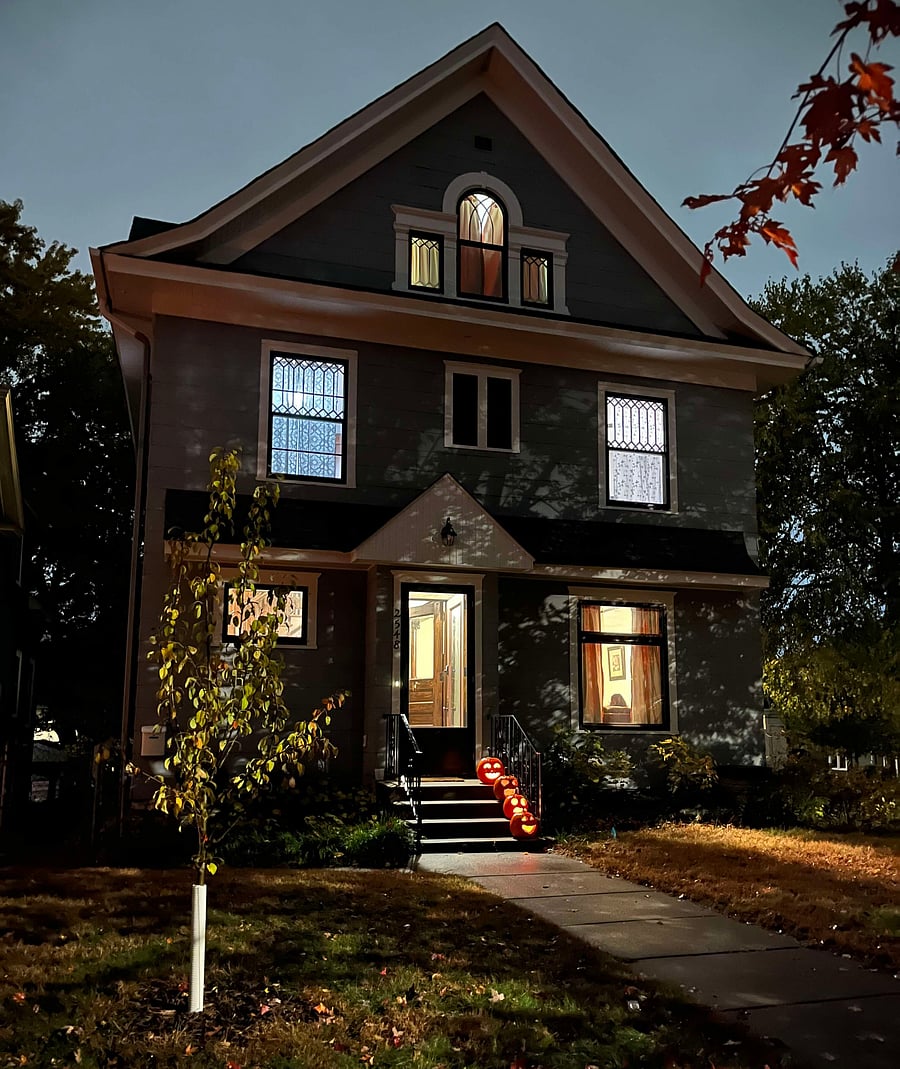 Newly painted exterior and new storm windows.