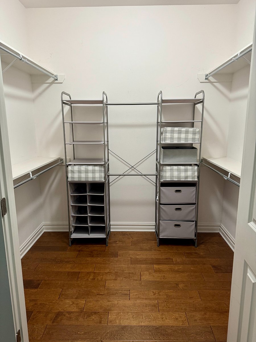 Master walk-in closet.