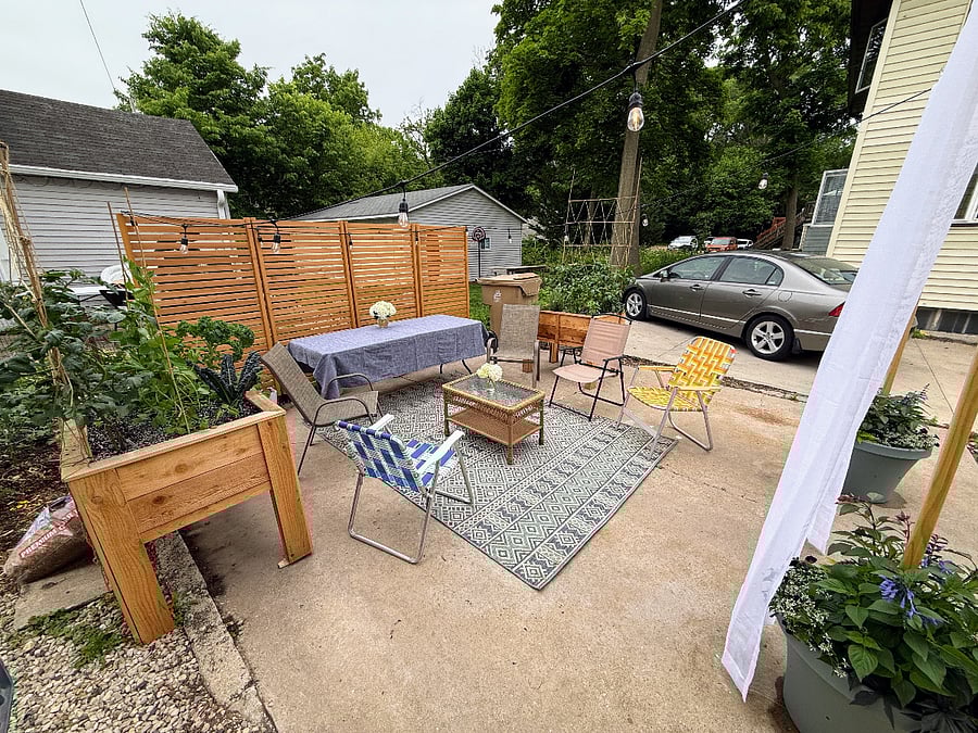 Shared patio space I recently constructed