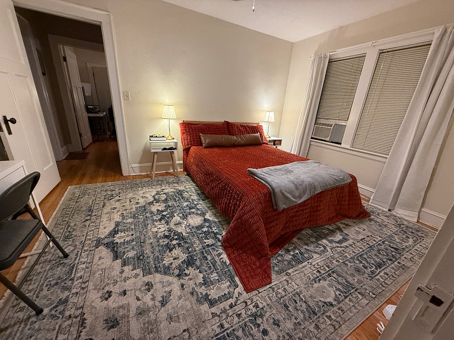 This is the bedroom available for rent.