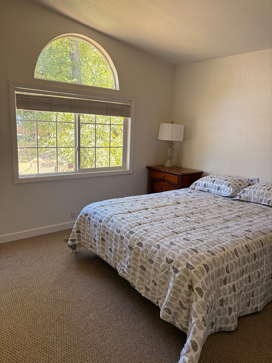 Bedroom with lake view