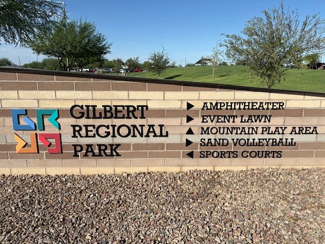 Gilbert's largest city park less than one mile away 