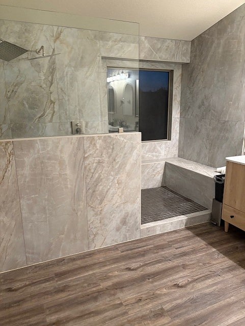Brand new walk-in master bath shower
