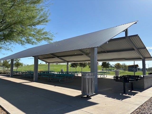 City park picnic pavilion