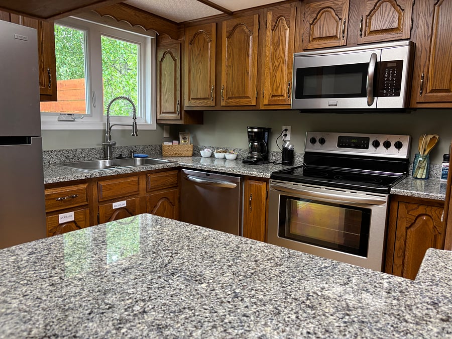 Shared kitchen. 