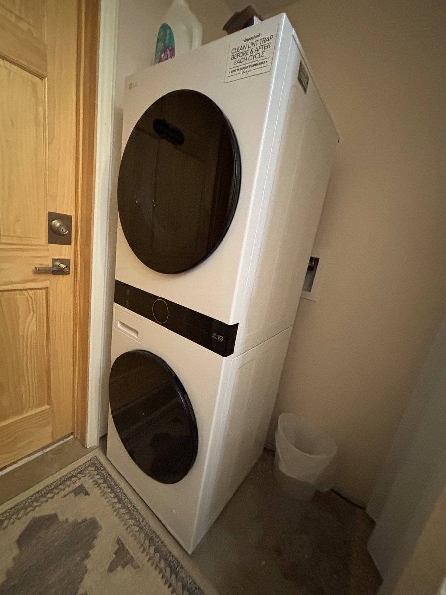 Shared laundry area for tenants. 