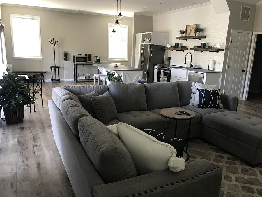 Open Living Room/Kitchen