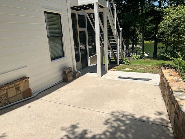 Private parking steps from Screened Porch