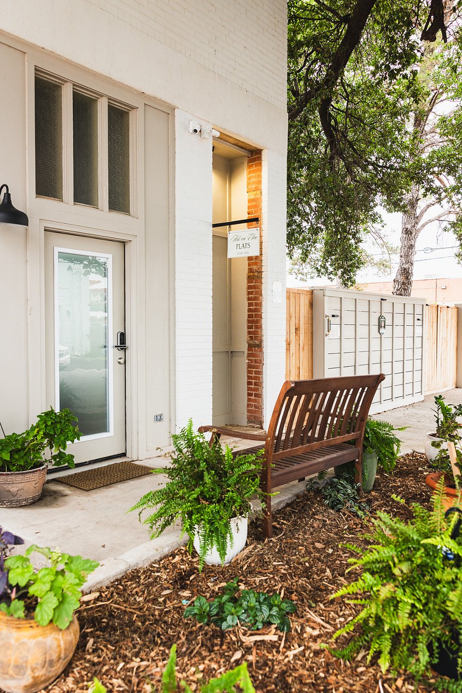 Outside Seating and landscape